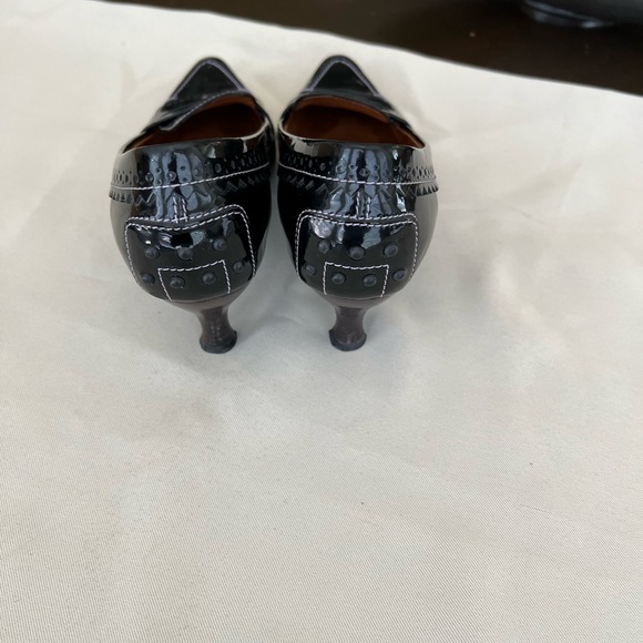 Tod's Black Patent Leather Loafers with Penny Strap - Picture 3 of 5